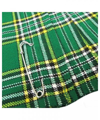 Womens 20" Plaid Knee Length Kilt Billie Skirt Leather Buckled Straps Irish $16.75 Skirts