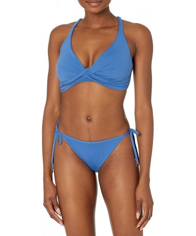 Women's Standard Dd Cup Double Wrap Front Bra Bikini Top Swimsuit Marina Blue $34.11 Swimsuits