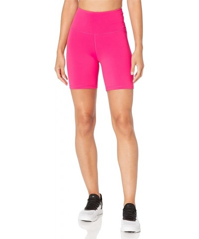 Women's Lorrie High Rise Multi Stretch Bike Short Hot Pink $8.00 Activewear