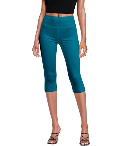 Womens Super Comfy Stretch Pull On Millennium Twill Capri Pants Capri Capri-jade $15.50 Pants