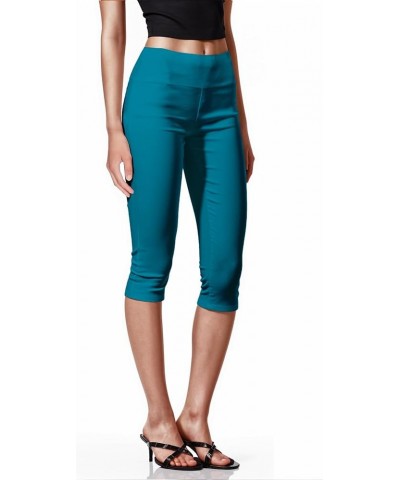 Womens Super Comfy Stretch Pull On Millennium Twill Capri Pants Capri Capri-jade $15.50 Pants