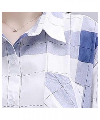 Oversized T-Shirts for Women Casual Plus Size Long Sleeve Going Out Cardigan Tops Trendy Button Blouses Jackets Coats 27blue ...