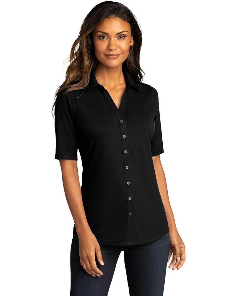 Ladies City Stretch Top. LK682 Black $15.43 Shirts