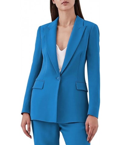 Women's Suiting 2 Piece One Button Dressy Pantsuit for Women Professional Wedding Suit Casual Red $35.89 Suits