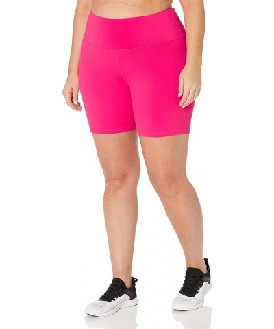 Women's Lorrie High Rise Multi Stretch Bike Short Hot Pink $8.00 Activewear