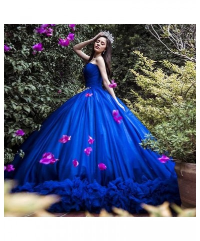 Women's Sweetheart Strapless Puffy Quinceanera Dresses Ball Gown Crystal Beaded 15 Dresses for Quinceanera Lavender $51.30 Dr...