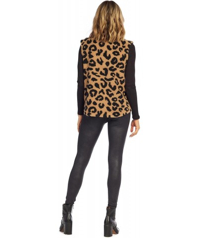 Pruitt Womens Sherpa Vest, Leopard, Small $41.30 Vests