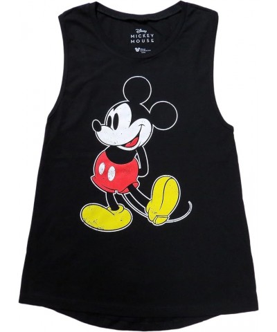 Womens Mickey Mouse Sleeveless Muscle Tank Top Black $14.50 Tanks