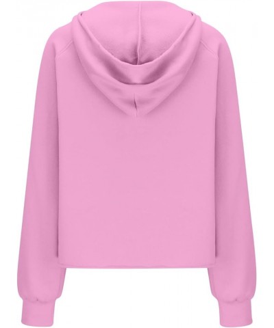 Womens Half Zip Oversized Sweatshirts Crop Pullover Hoodies Fleece Long Sleeve Teen Girls Fall Y2k Clothes Thumb Hole 01_pink...