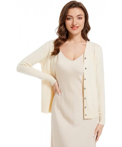 Women's Long Sleeve Thin Lightweight Cardigan Sweaters for Women Dressy Summer Spring Fall Cardigan Beige $12.60 Sweaters