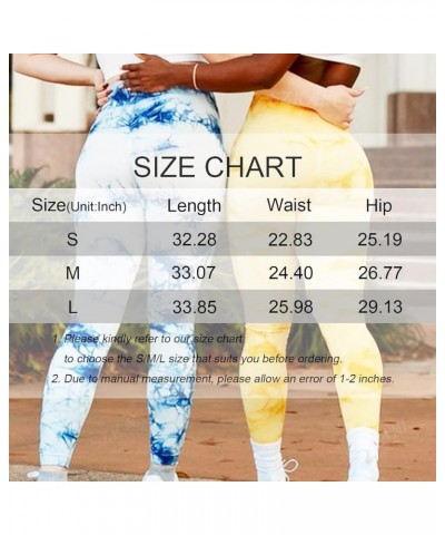 Butt Lifting Leggings for Women Booty High Waisted Workout Yoga Pants Scrunch Butt Gym Seamless Booty Tight (D-tie Dye)-green...