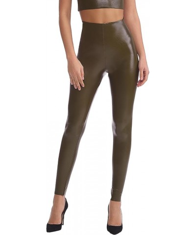 Women's Perfect Control Faux Leather Leggings Cadet $51.92 Leggings