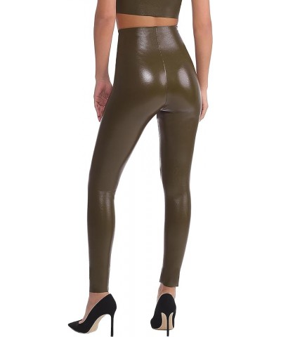 Women's Perfect Control Faux Leather Leggings Cadet $51.92 Leggings