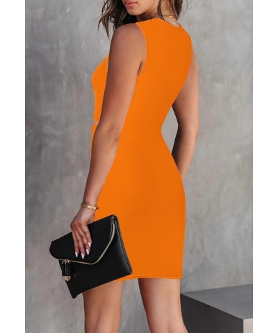 Color Block Sleeveless Crewneck Wrap Ruched Dresses Outfit for Women Sexy Night Out Date Skinny Elegant Cut Out Mini Short Sh...