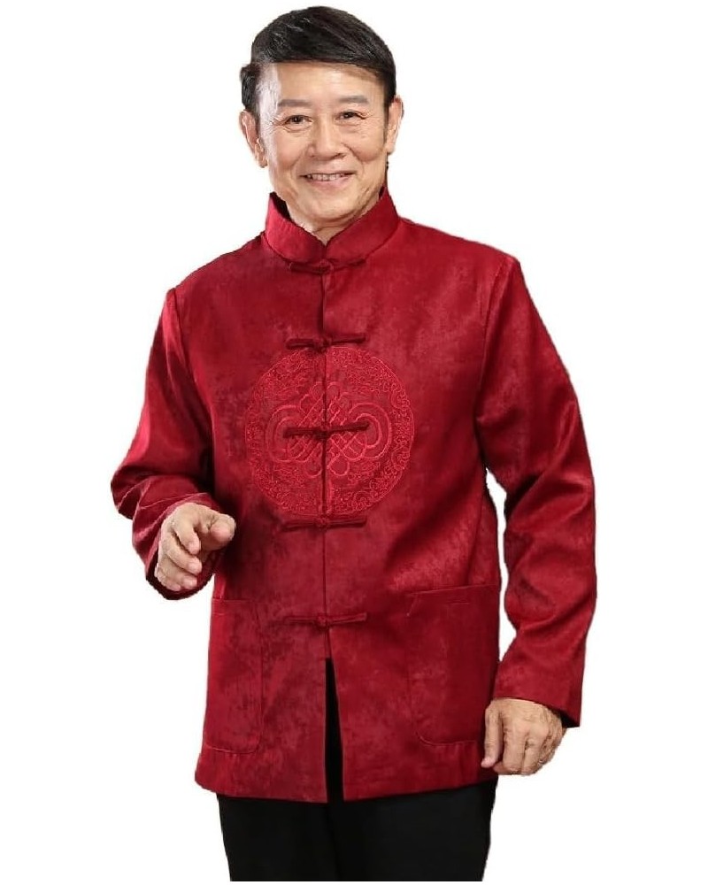 Chinese New Year Celebration Dress Mom's Birthday Banquet Couple Tang Coat with Cotton Dad $25.20 Jackets