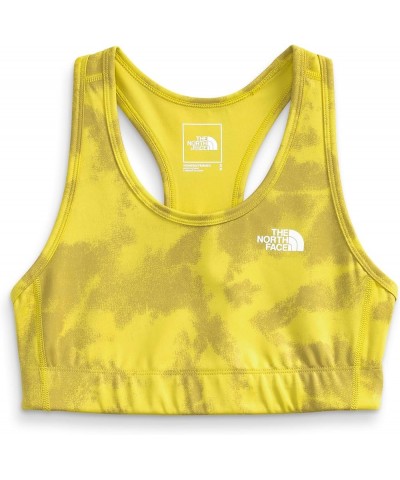 Women's Midline Bra Acid Yellow Retro Dye Print $24.64 Lingerie