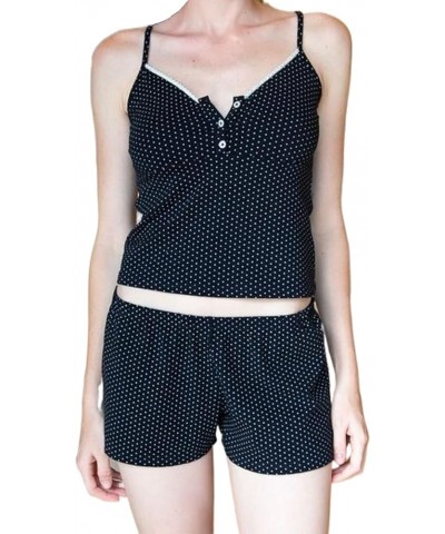 Y2k Women 2 Piece Set Sleeveless Patchwork Crop Top Camisole Low Cut Bodycon Shorts Knitted Suit Summer Outfits Printed Black...