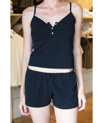 Y2k Women 2 Piece Set Sleeveless Patchwork Crop Top Camisole Low Cut Bodycon Shorts Knitted Suit Summer Outfits Printed Black...