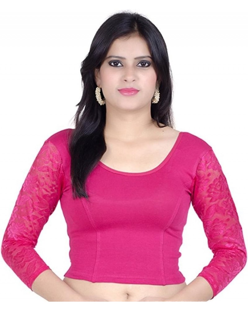 Readymade free Size saree blouse for women party wear choli Ranipink $13.79 Blouses