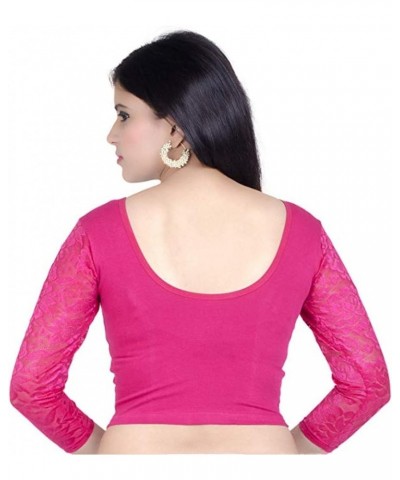 Readymade free Size saree blouse for women party wear choli Ranipink $13.79 Blouses