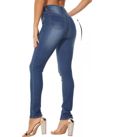 Women Jeans Jeggings Skinny,Pull on Female Denim Pants,Slim Fit Trousers with Pockets, Boyfriend Petite 913-- Medium Blue $8....