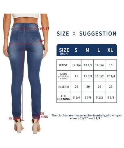 Women Jeans Jeggings Skinny,Pull on Female Denim Pants,Slim Fit Trousers with Pockets, Boyfriend Petite 913-- Medium Blue $8....