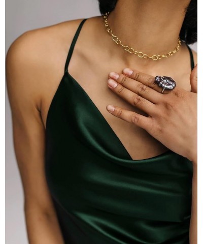 Silk Dress Mini Cocktail Party Dresses Cowl Neck Satin Dress for Women Slip Wedding Guest Dress Dark Green $17.40 Dresses