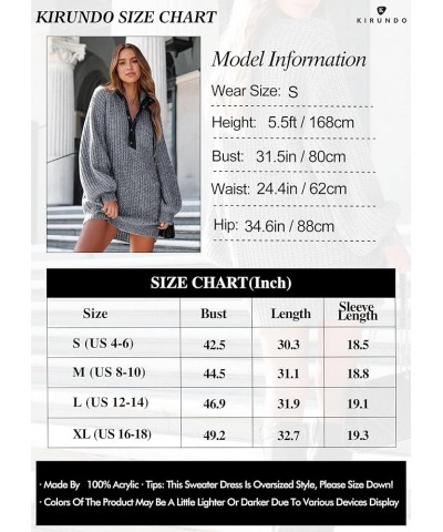 Womens Fall Fashion 2024 Oversized Sweater Dress Casual Button V Neck Long Sleeve Pockets Chunky Knit Pullover Grey $12.50 Sw...