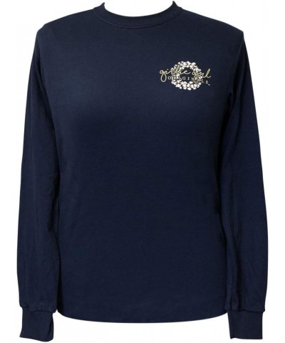 Hey Y'all Wreath Navy Long Sleeve T-Shirt Navy $15.39 T-Shirts