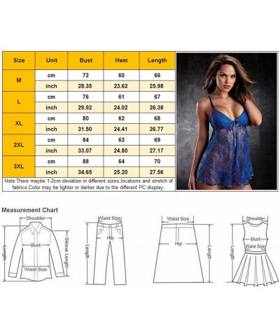 Lingerie for Women Naughty Lace Babydoll Chemise Sexy V Neck Mesh Nightgown Sleepwear Boudoir Outfits Teddy Lingerie Z7-hot P...