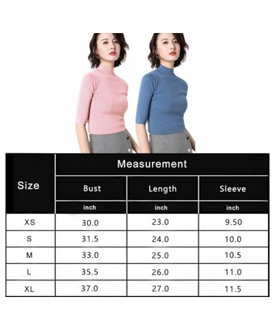 Women’s Short Sleeve Mock Pullover Sweater Knit Jersey Top Slim Fit Caramel $14.24 Sweaters