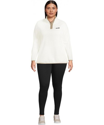 Women's Heritage Fleece Snap Neck Pullover Ivory $23.30 Jackets