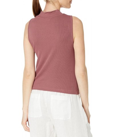 Women's Everyday Embrodery Monogram Cropped S/S Short Sleeve Mock Neck Sedona $14.13 T-Shirts