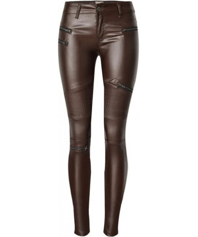 Women's Pu Slim Pants Faux Leather Stretch Skinny Jeans Pencil Pants Biker Pants 230 $20.16 Others