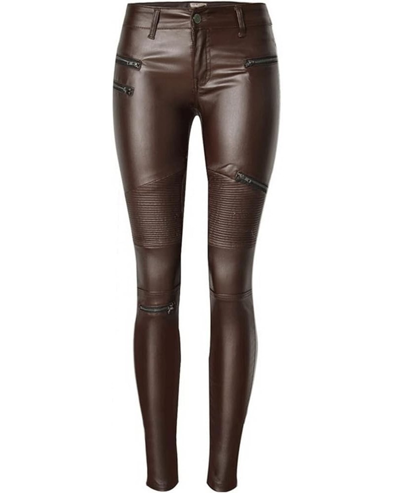 Women's Pu Slim Pants Faux Leather Stretch Skinny Jeans Pencil Pants Biker Pants 230 $20.16 Others