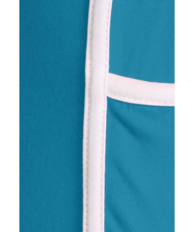 Mid-Rise Fashion Shorts with Pockets Fashion Shorts-turquoise $8.31 Activewear