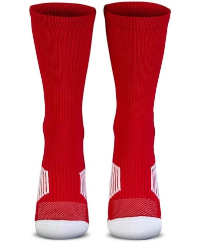 Custom Team Number Crew Socks | Youth & Adult Athletic Socks Red | Choose Your Number 68 Or 86 Team Number $10.07 Socks