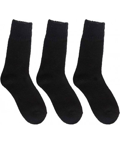 Womens Super Thick Wool Socks - Soft Warm Comfort Casual Crew Winter Socks (Pack of 3-5), Multicolor S2-super Thick 3pack(bla...