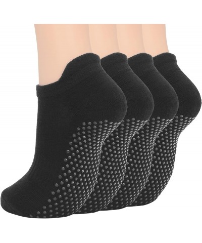 Grip Socks for Women Non Slip Yoga Socks Cozy Hospital Socks Pilates Socks With Grips Ankle Compression Socks Grip 4/Black $8...