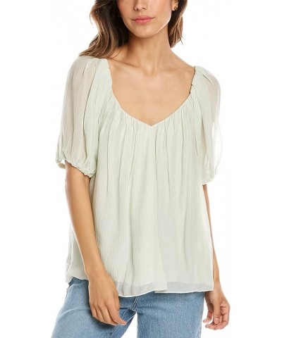 Women's Puff Sleeve Top Aloe $50.41 Accessories