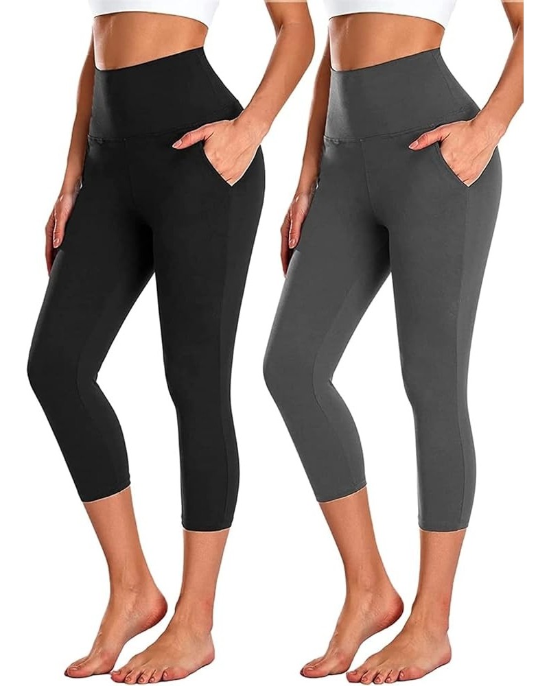 Leggings with Pockets for Women - Yoga Pants with Pockets,Soft High Waist Tummy Control Non See Through Workout Pants Large-X...