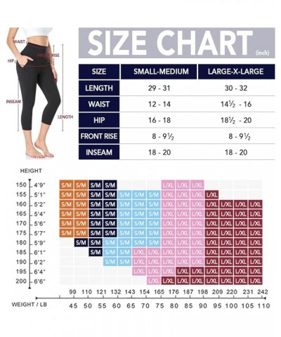 Leggings with Pockets for Women - Yoga Pants with Pockets,Soft High Waist Tummy Control Non See Through Workout Pants Large-X...