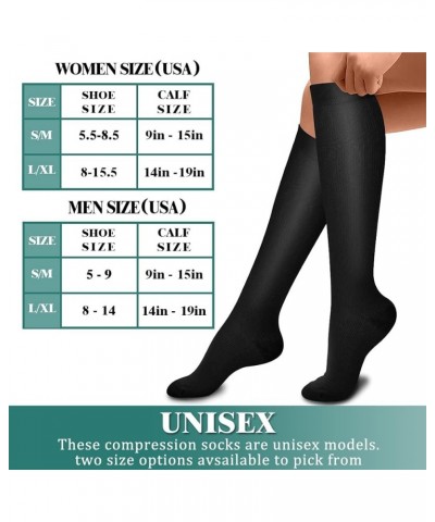 3 Pack Medical Compression Sock-Compression Sock for Women and Men-Best for Running,Nursing,Sports 74-black/Wine/Navy $10.25 ...