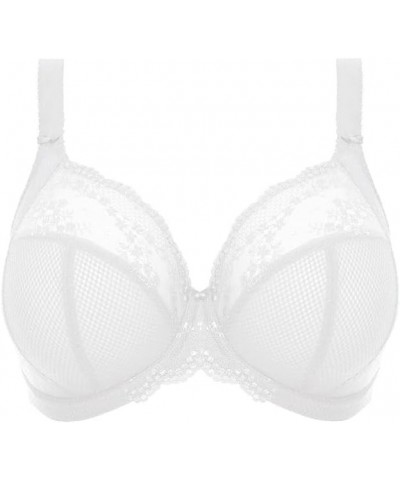 Women's Charley Stretch Lace Underwire Plunge Bra White $32.15 Lingerie