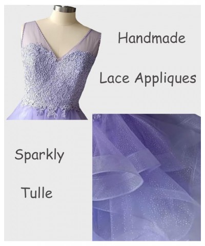 Women’s V Neck Short Homecoming Dress for Teens 2023 Organza Lace Applique Junior Formal Cocktail Party Gown Light Blue $31.4...