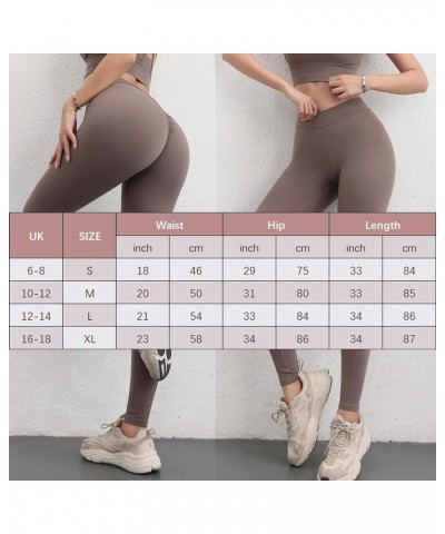 V-Back Gym Legging, V Back Scrunch Butt Lift Workout Leggings for Women, Sculpting V-Back Ruched Yoga Tights Purple $14.48 Ac...