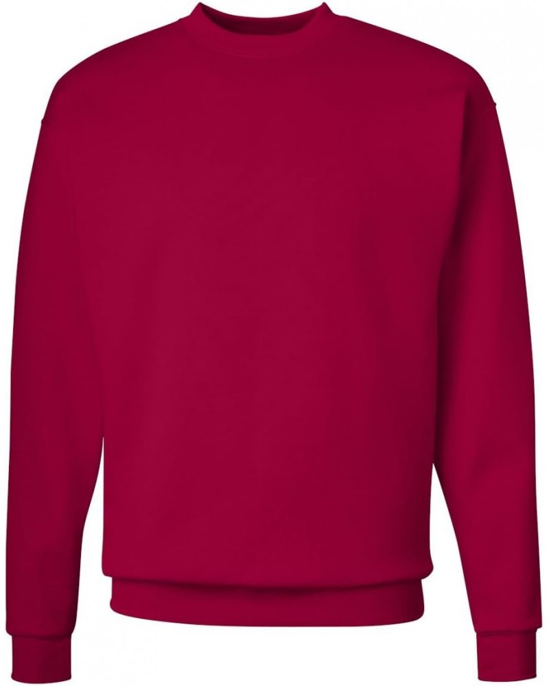 ComfortBlend Long Sleeve Fleece Crew - Deep Red p160 M $12.27 Activewear