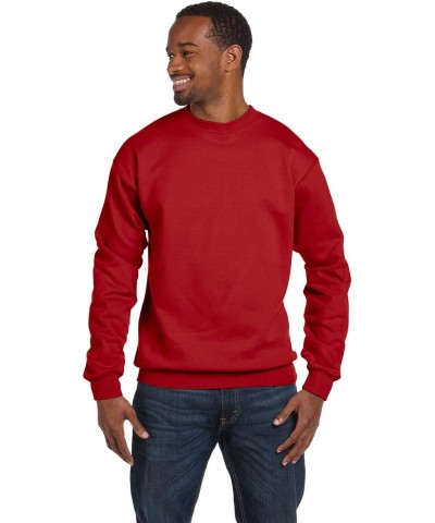 ComfortBlend Long Sleeve Fleece Crew - Deep Red p160 M $12.27 Activewear