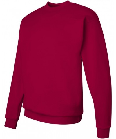 ComfortBlend Long Sleeve Fleece Crew - Deep Red p160 M $12.27 Activewear