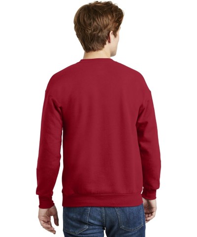 ComfortBlend Long Sleeve Fleece Crew - Deep Red p160 M $12.27 Activewear